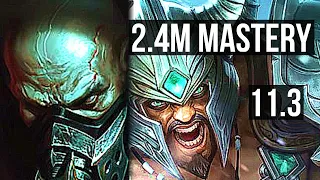 URGOT vs TRYNDAMERE (TOP) | 2.4M mastery, 6/1/5, 1000+ games, Dominating | NA Diamond | v11.3