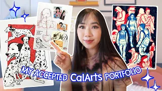 How I (think i) Got Accepted Into CalArts 🎨🤔 ft. my accepted portfolio