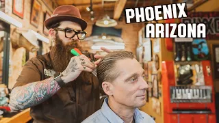 💈 Classic Vanguard HAIRCUT & HAIR STYLING At True North Barber Shop | Phoenix Arizona