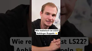 Anhänger kuppeln: Wie realistisch ist LS22? 🎮 #shorts #hunderthektarheimat #farmingsimulator #funk