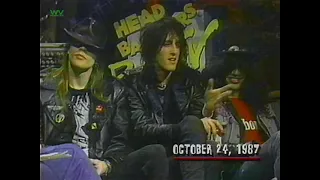 Guns N' Roses on The Headbangers Ball (Incomplete - Headbanger's Ball 1987 Flashback)