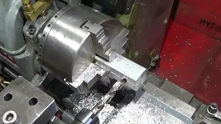 Making A Split Clamp Using A 4 Jaw Self Centering Chuck On The Lathe
