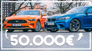 Ai 50.000€, ce-ți cumperi?! BMW M2 sau Ford Mustang GT?
