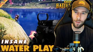 chocoTaco Makes an Insane Water Play ft. Halifax, CDome, & HollywoodBob - PUBG Rondo Squads Gameplay