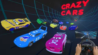 Crazy Cars   Race in The Tube    The King VS Cars 3 Next Gen Cruz Ramirez Conrad Camber & Friends