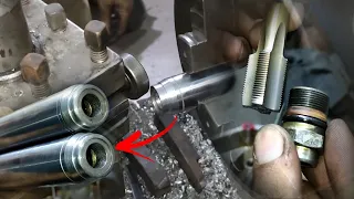 How to lathe motorcycle front forks (No Need to buy new shocks)