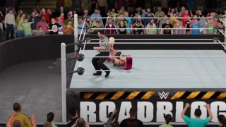 WWE RoadBlock-SASHA BANKS VS Charlotte