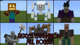 Minecraft Rexy's Expansion All Bosses ( Bedrock Addon )