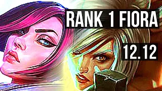 FIORA vs RIVEN (TOP) | Rank 1 Fiora, 6 solo kills, 300+ games, Rank 29 | TR Challenger | 12.12