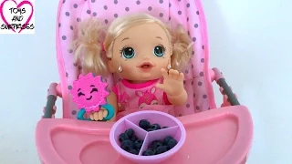 Видео для девочек с куклой Пупсик Беби Элайв капризничает Играем в дочки матери