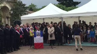 Песня Катюша во Франции, Sainte-Geneviève-des-bois. 08.05.2015