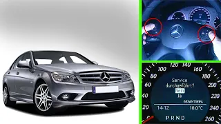 How to Access the Workshop Menu in Mercedes-Benz C-Class (W204) Instrument Cluster