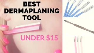 AFFORDABLE DERMAPLANING TOOLS | testing inexpensive razors from AMAZON!