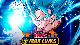 200% LEADER SKILL BUFF! LEVEL 10 LINKS 100% RAINBOW STAR TEQ VEGITO BLUE! (DBZ: Dokkan Battle)