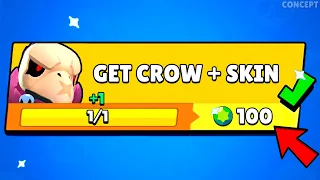 FREE CROW and CROWBONE SKIN! 🎁 New Rewards + Box opening - Brawl Stars