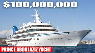 Inside $100 Millions Prince Abdul Aziz Superyacht | Luxury Yacht Tour