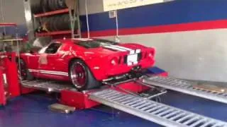 GT40 dyno test flames and all