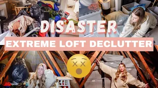 EXTREME DISASTER LOFT/ATTIC DECLUTTER | DECLUTTER, ORGANISE & CLEAN MY DEPRESSION HOME *NEW 2024*