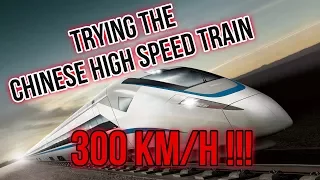 TRYING THE CHINESE HIGH SPEED BULLET TRAIN !! (INSANE VIEW)