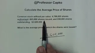How to Calculate the Average Issuance Price of Stock