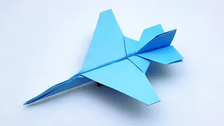 DIY How To Make Origami Jet Fighter | Cool Design Origami Airplane | Handmade Paper Toy Plane