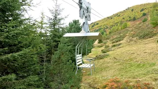 Stillbergalp - Mittelgrat Talfahrt - sehr spezielle Luftseilbahn bei Davos