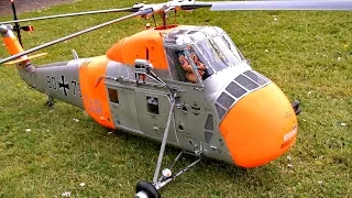 SIKORSKY S-58 H-34 BIG SCALE RC ELECTRIC MODEL HELICOPTER / RC Airshow Turbine Meeting 2015