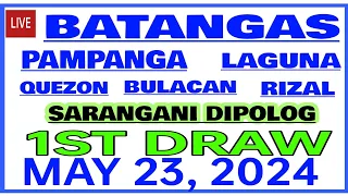 Stl results today 1st DRAW May 23, 2024 stl batangas