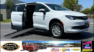 For Sale 2022 Chrysler Voyager AMS Vans Power Fold Out Ramp Side Loading Wheelchair Van