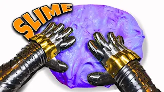 Halloween Slime Challenge! Can I Make Slime Wearing Gauntlets? Elmer’s What If?