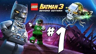 Lego Batman 3: Beyond Gotham Walkthrough - PART 1 - Lantern Corps, Brainiac & Adam West - PS4 HD