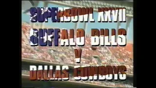 Channel 4 Trail for Superbowl XXVII - 24th January 1993