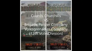 Flames of War Battle Report: Guards Churchills vs Brigade Panzers and Volksgrenadiers 12th Division