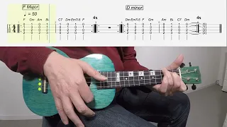 F Major D minor #ukulele chords