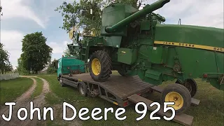 John deere 925 Березне - Степангород. Джон Дір 925. Зустрів низькорамний трал в Костянтинівці