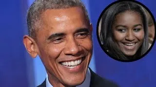 President Obama Accidentally Reveals His Daughter Sasha Is on Twitter!
