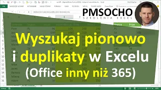 Excel - Wyszukaj pionowo z duplikatami (wiele wartości jako wyniki) Office inny niż 365 [odc.867]