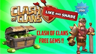 Clash Of Clans Free Gems !! 100% Legit & No Scam