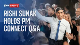 Rishi Sunak holds a PM Connect Q&A