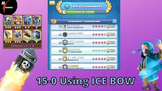 15-0 Global Tournament With Ice bow 3.5 - Clash Royale Xbow Deck