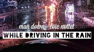 'man down' while you're drinving in the rain at night
