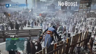 Assassin's Creed Unity - Large Crowd PS4 Pro | Boost Mode On/Off Comparison