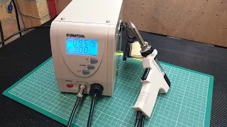 Unboxing and test of the Duratool D00672 (ZD-915) De-soldering station