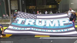 ‘Black Lives Matter’ Painted Outside Trump Tower Covered Up