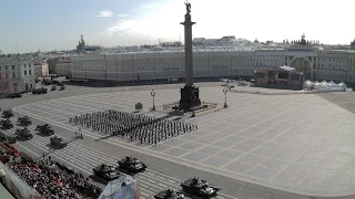 День Победы 9 мая 2016 в Санкт-Петербурге Дворцовая площадь time lapse