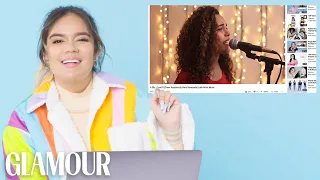 Karol G Watches Fan Covers on YouTube | Glamour