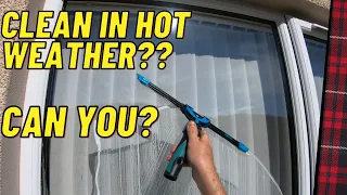 Window Cleaning In Hot Weather - Using Dish Washing soap On The Applicator??