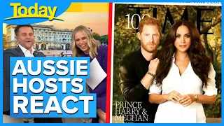 Aussie hosts react to Harry and Meghan’s Time cover | Today Show Australia