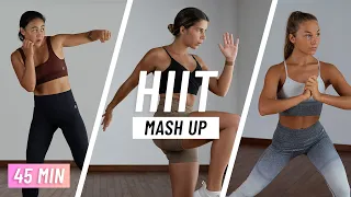 45 MIN INTENSE HIIT WORKOUT (Full Body, No Equipment, At Home)