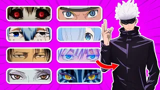 CAN YOU GUESS THE CHARACTER BY THEIR EYES? 👁️🍥 | ANIME EYES QUIZ 🍜🦊